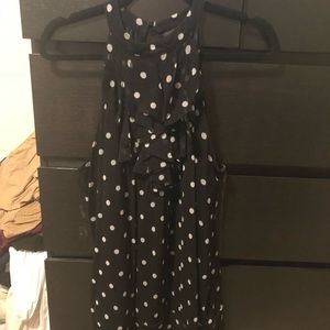 Polka dot halter blouse